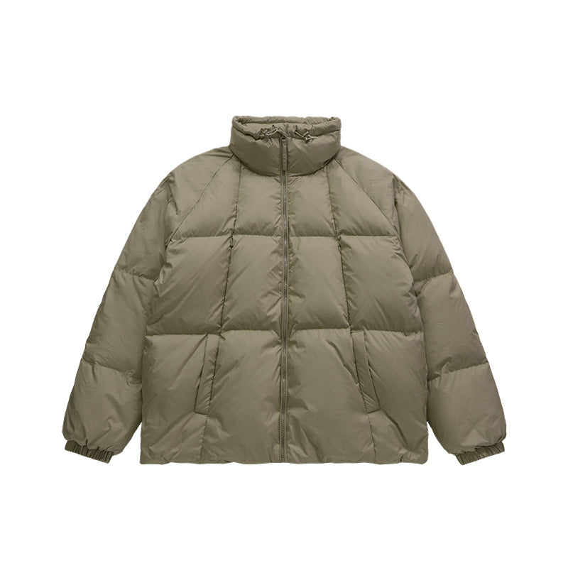 Fashion Solid Color Turtleneck Down Jacket