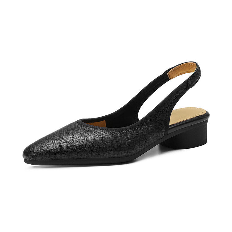 Minimal Slingback – Pigskin Upper with Sheepskin Lining