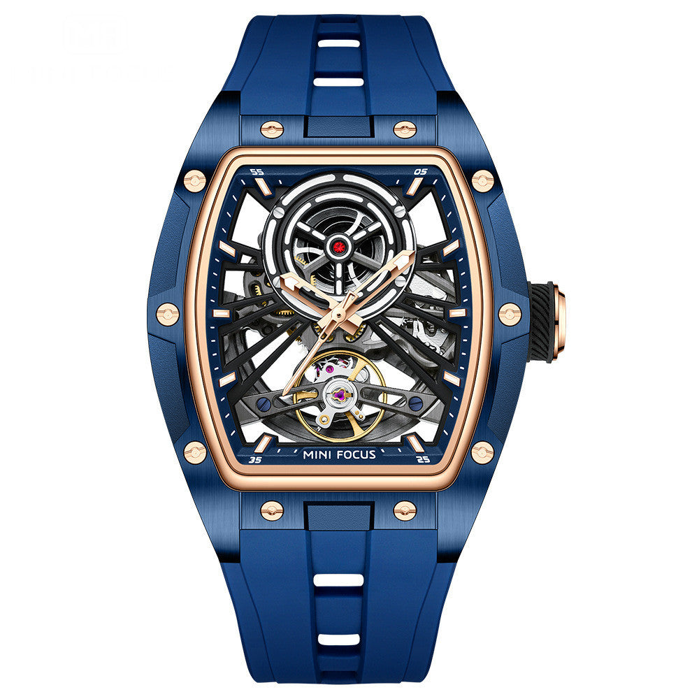 Men's Steel Case Full Hollow Automatic Mechanical Watch