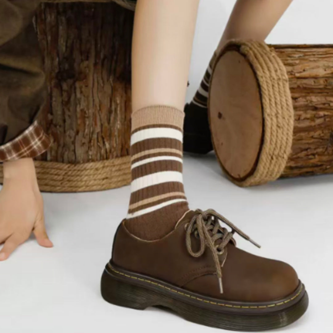 Women's Vintage Style Thick-soled Martin Shoes