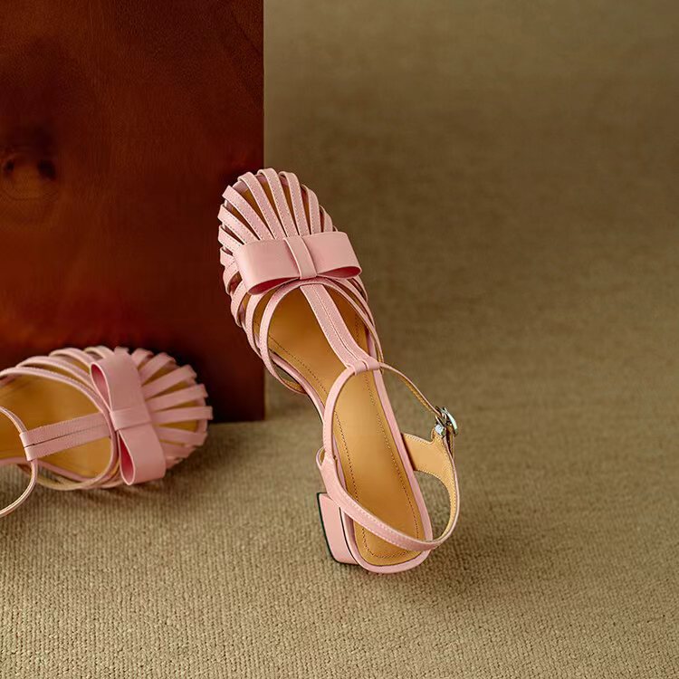 Structured White Fisherman Sandal – Cowhide Leather