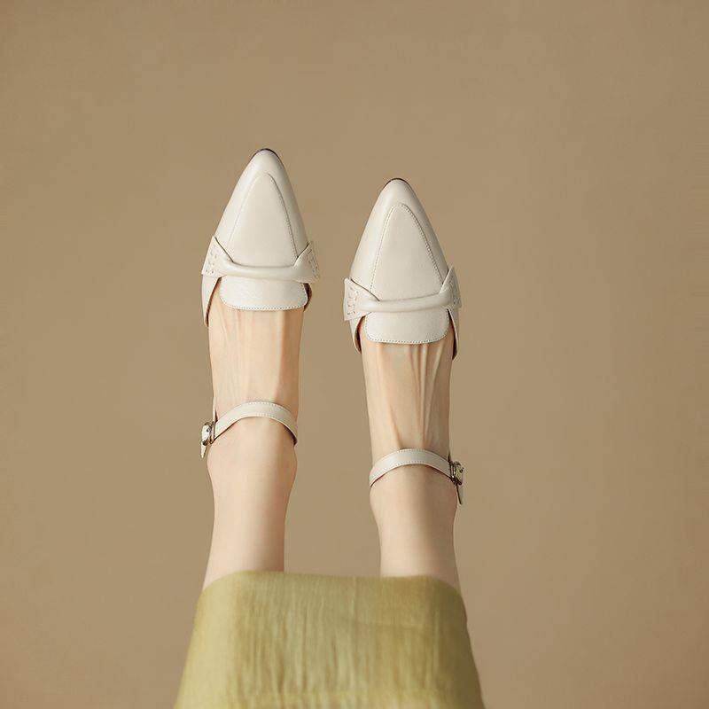 Soft Form Block Heel – Sheepskin & Pigskin