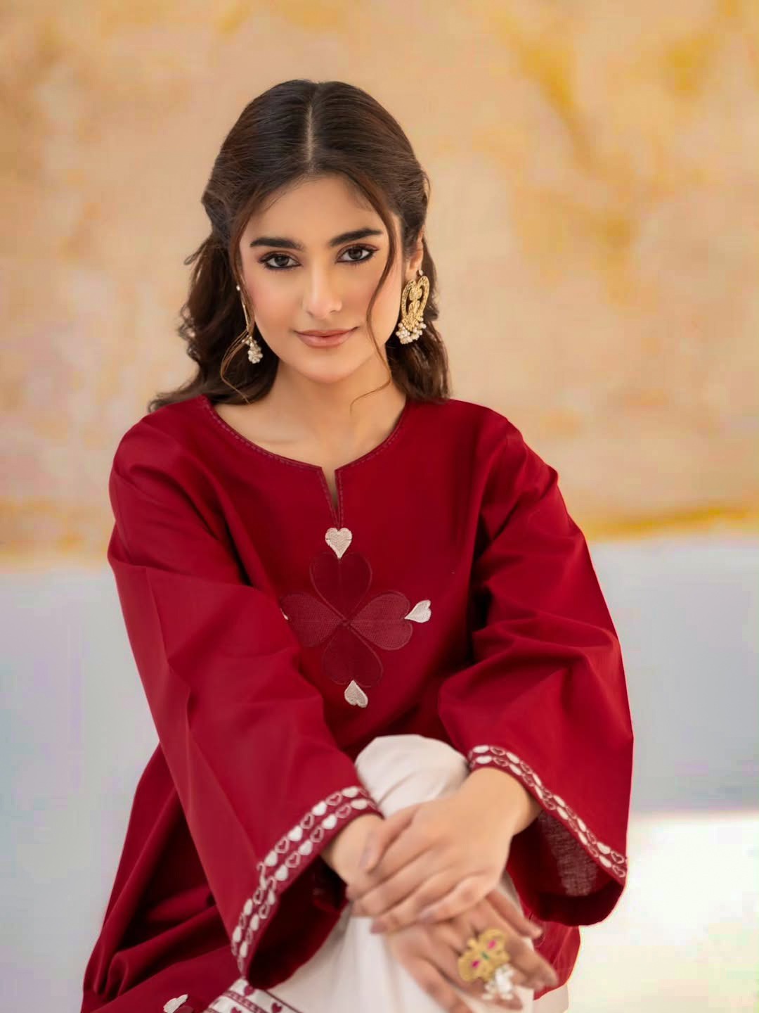 TATVANI Embroidered Cotton Kurti Set