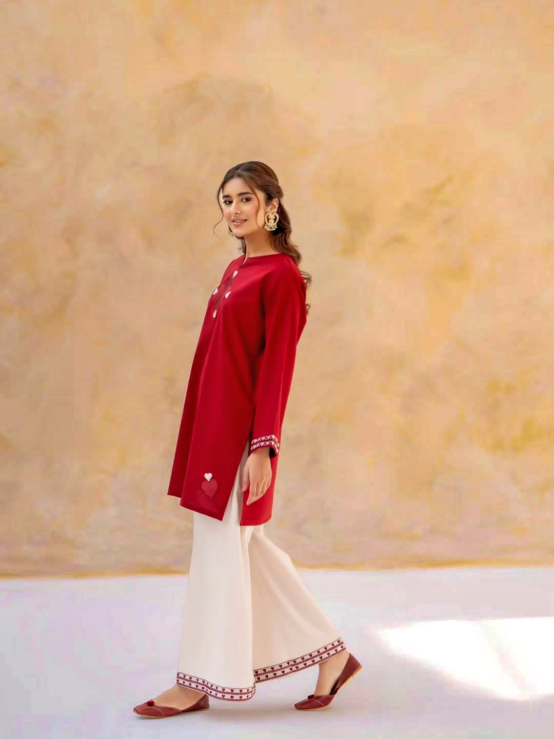 TATVANI Embroidered Cotton Kurti Set