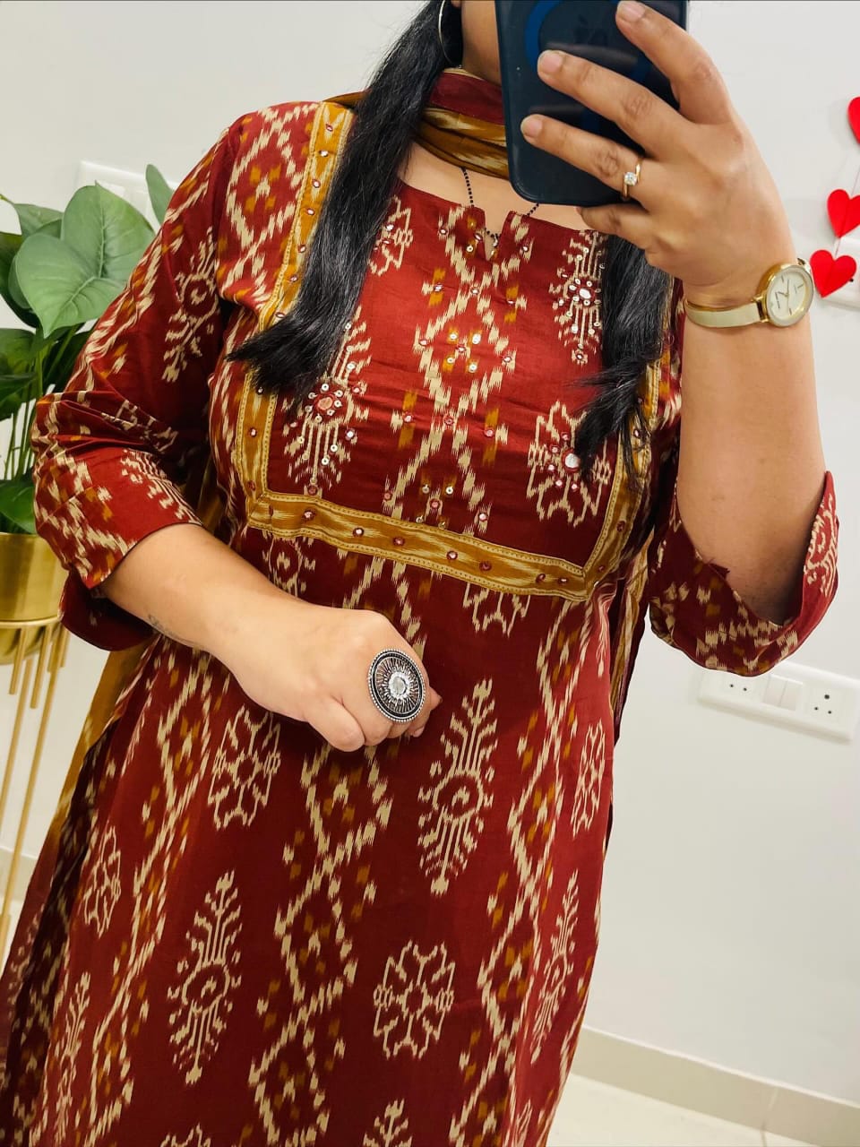 TATVANI Printed Cotton Suit Set