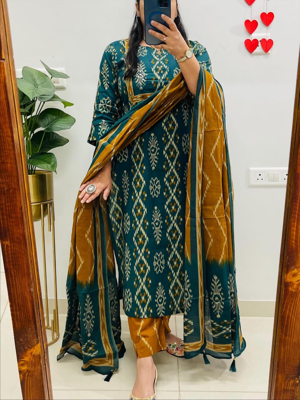 TATVANI Printed Cotton Suit Set