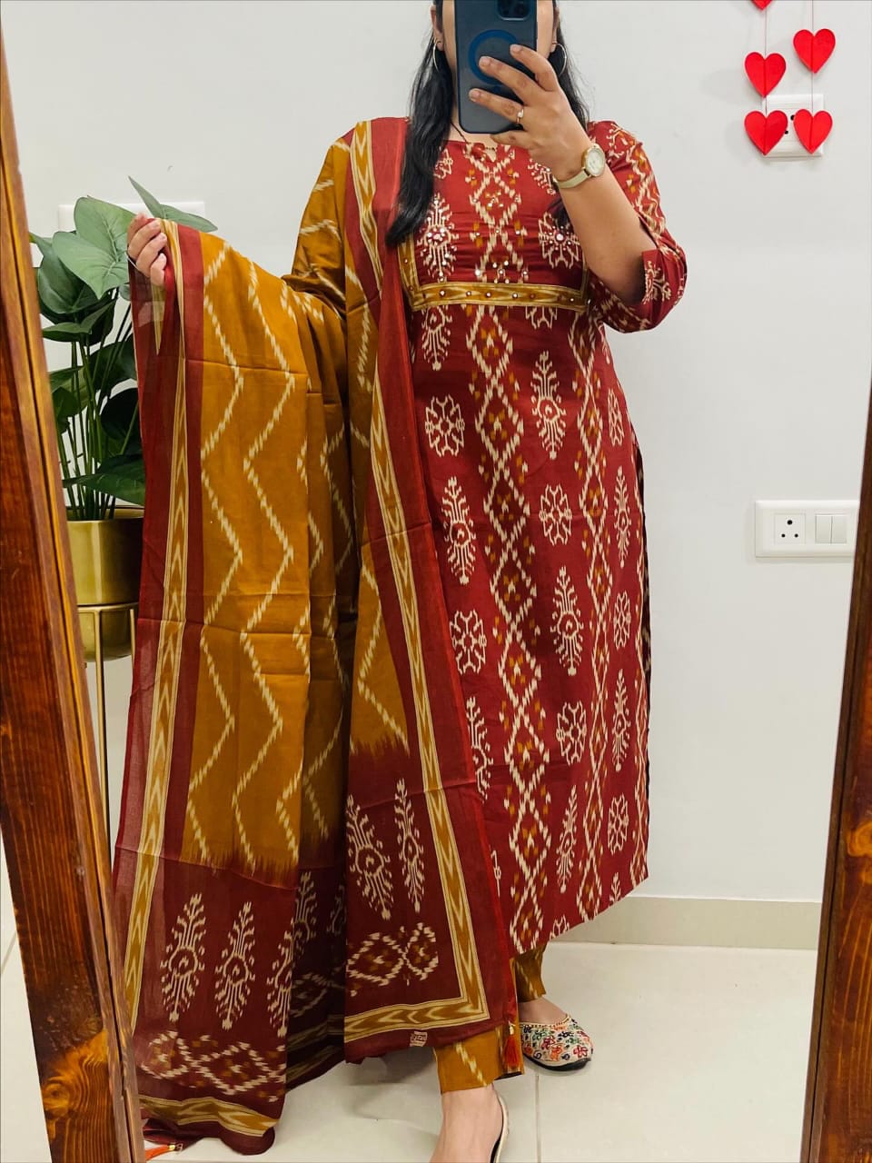 TATVANI Printed Cotton Suit Set