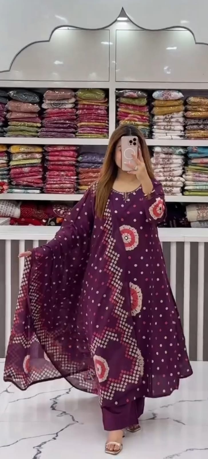 TATVANI Printed Cotton Suit Set