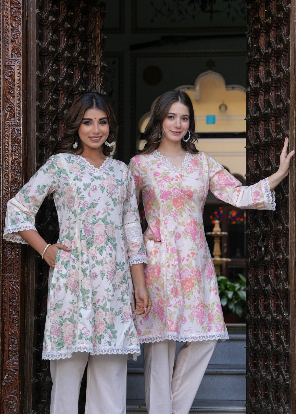 TATVANI Floral Printed Cotton Co-Ord Set