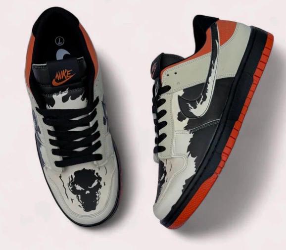 Premium Graphic Low-Top Sneakers