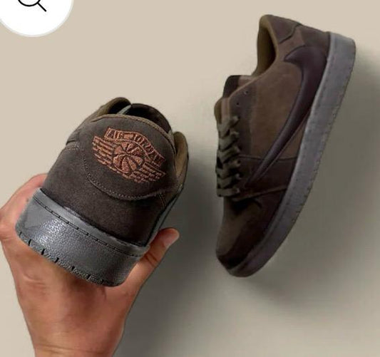 Premium Dark Brown Casual Sneakers