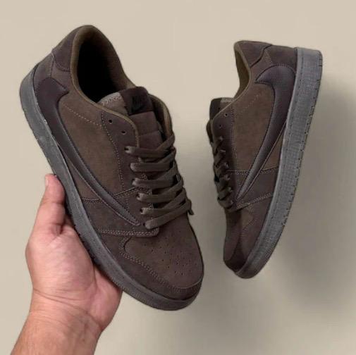 Premium Dark Brown Casual Sneakers