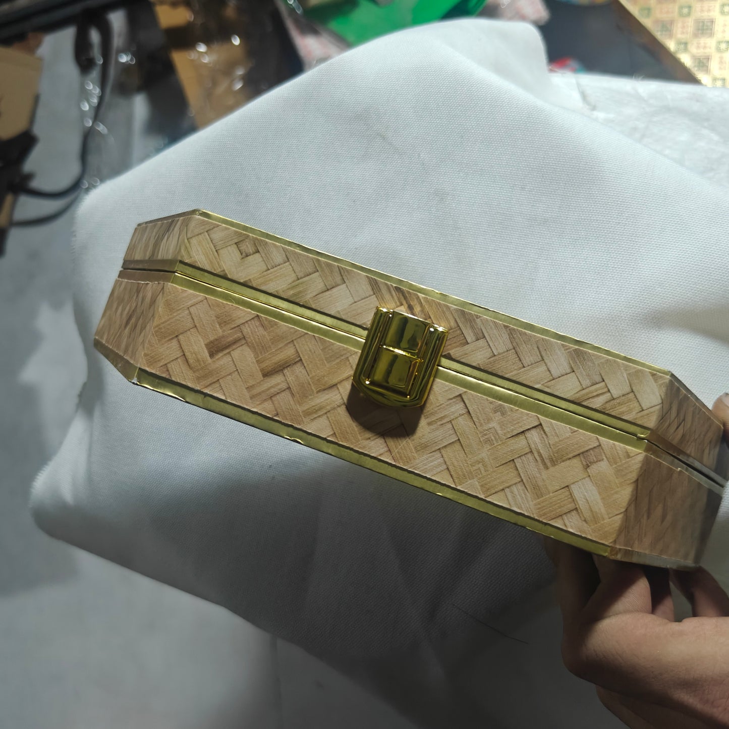 Bagveda Rustic weave jewelry and keepsake storage box