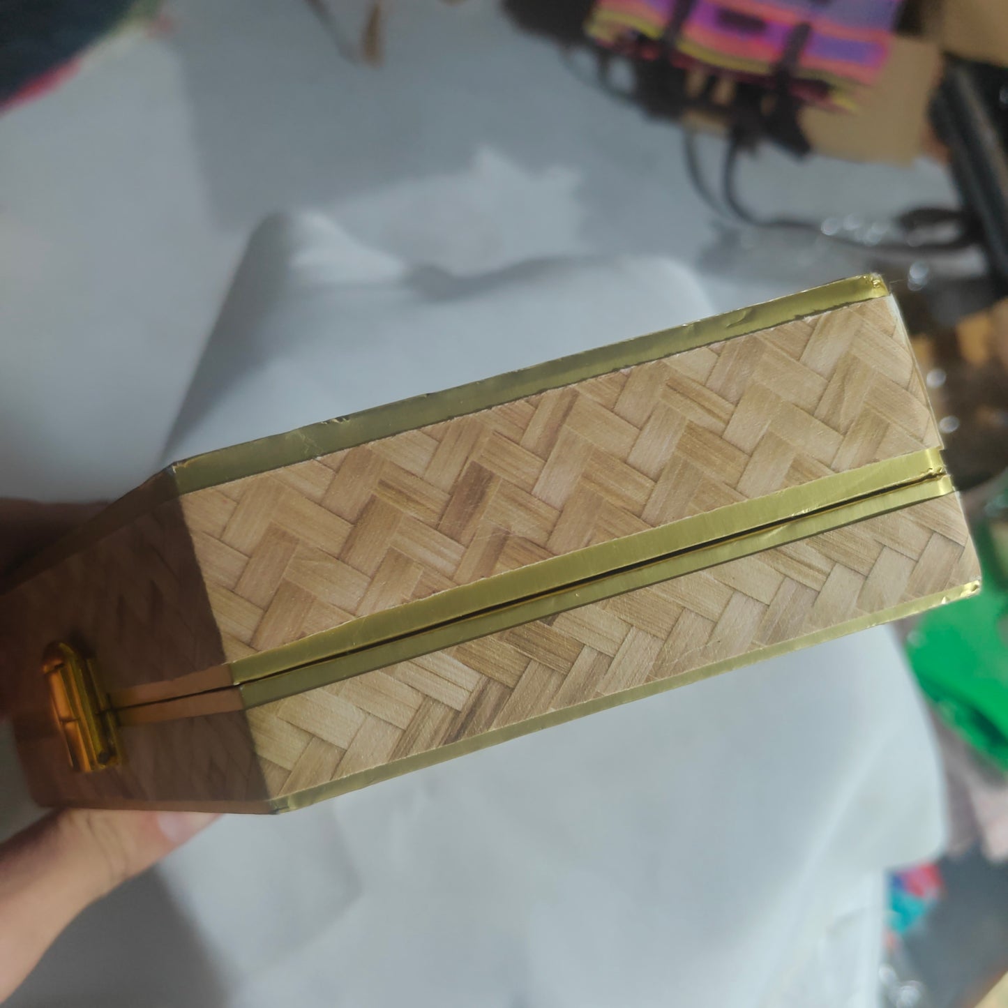 Bagveda Rustic weave jewelry and keepsake storage box
