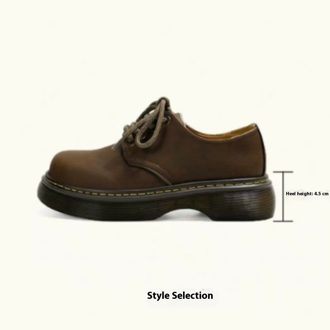 Women's Vintage Style Thick-soled Martin Shoes