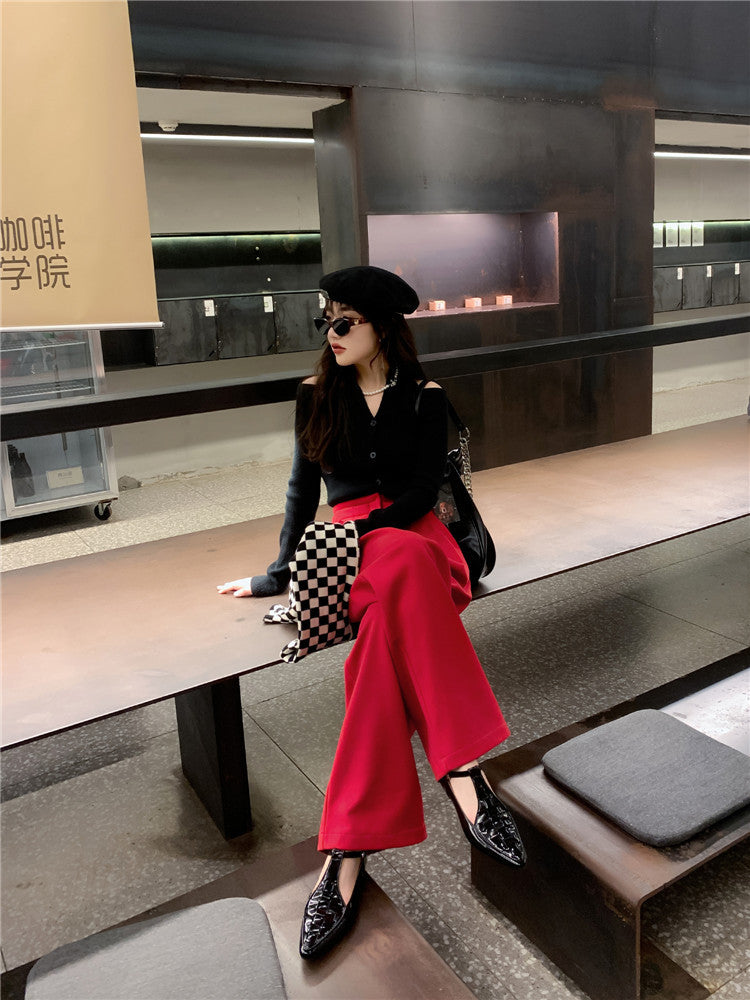 Burgundy Hand-Finished T-Strap Loafer