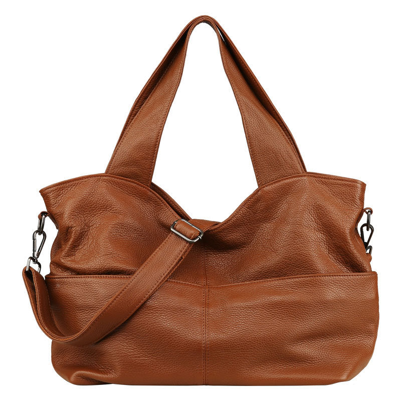 Relaxed Cowhide Everyday Shoulder Tote