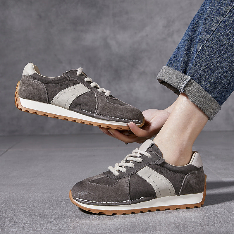 Classic Daily Sneaker – First-Layer Cowhide Upper with Pigskin Insole
