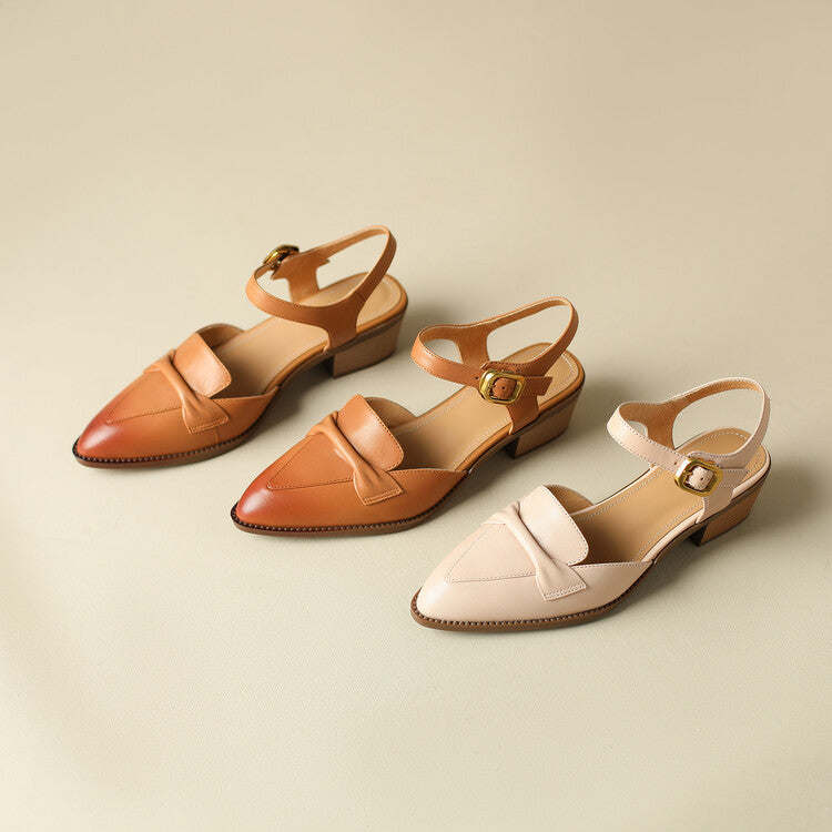Beige Leather Slingback Loafer — Structured Comfort with Everyday Stability