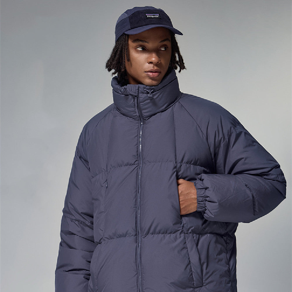 Fashion Solid Color Turtleneck Down Jacket