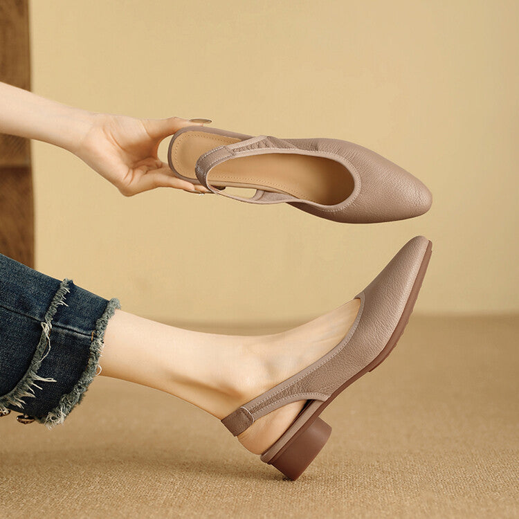 Minimal Slingback – Pigskin Upper with Sheepskin Lining