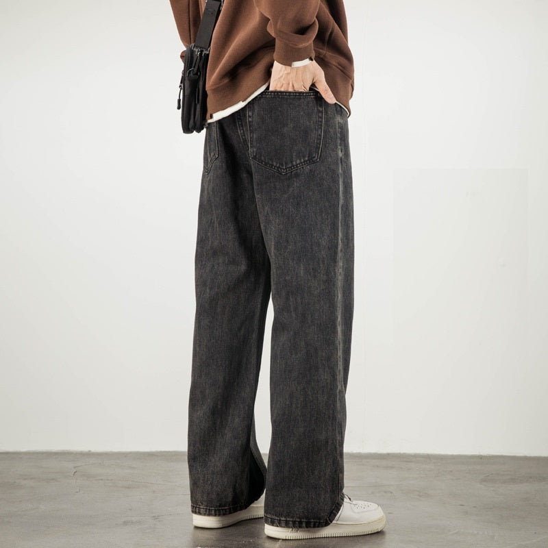 Weila Straight Loose American High Street Vibe Fashion Brand Casual Jeans