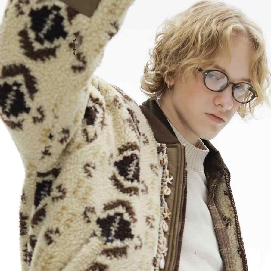 Men's Thick Lamb Wool Jacket With Added Fleece