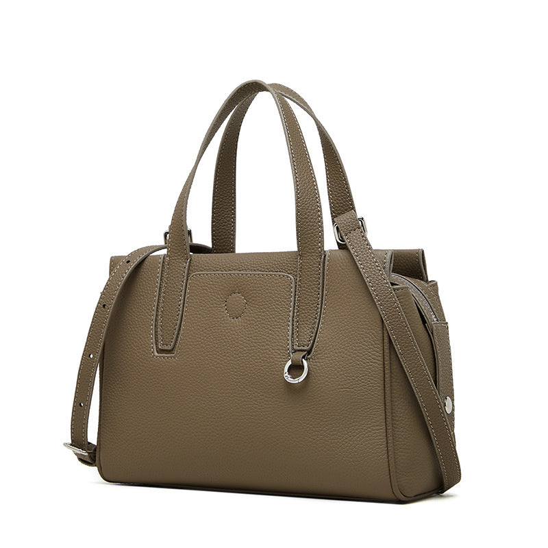 Compact Structured Tote with Dual Carry Straps