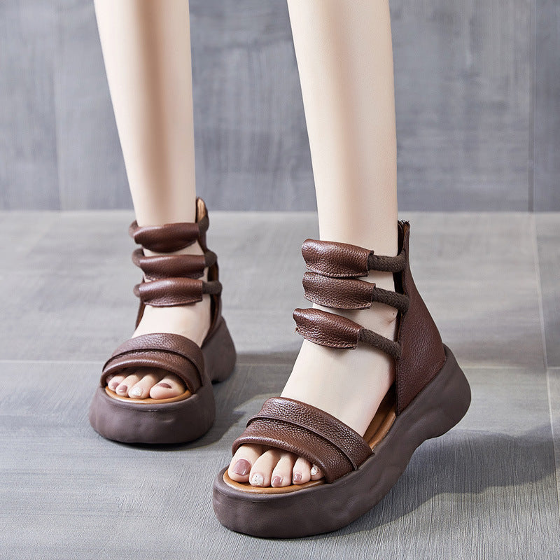 First Layer Cowhide Platform Sandal — Weight & Control Series