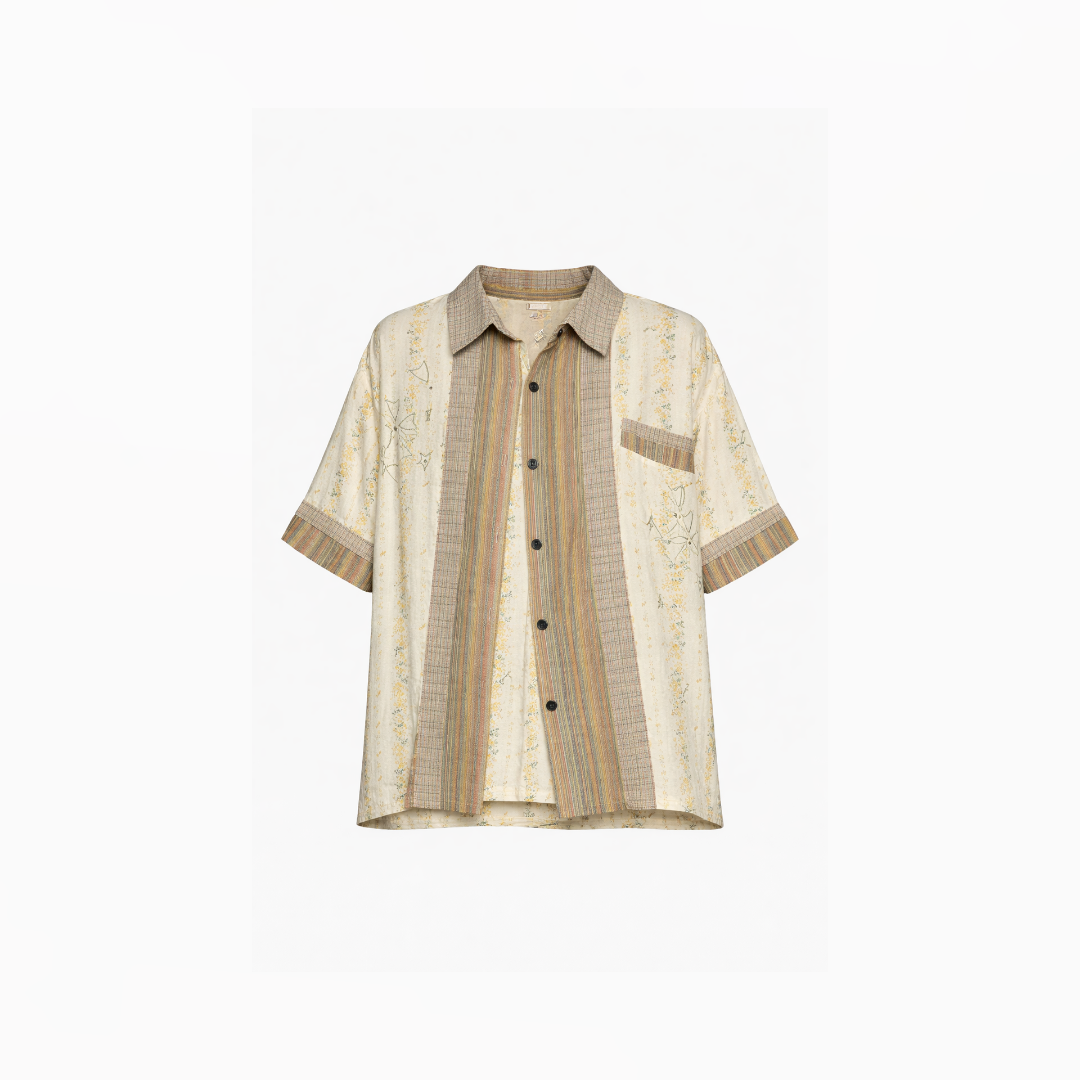 Patchwork Heritage Stripe Overshirt