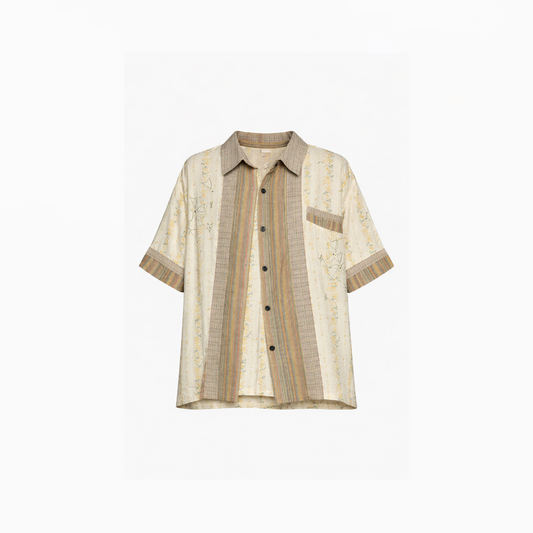 Patchwork Heritage Stripe Overshirt