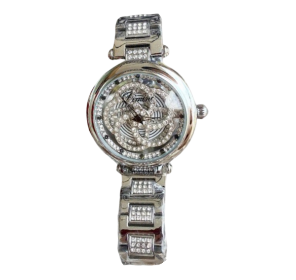 Foreign trade hot style watch female steel watch lady quartz watch to turn the windmill surface douyin the same