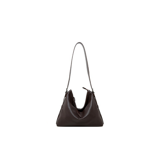 Structured Shoulder Bag in First-Layer Cowhide