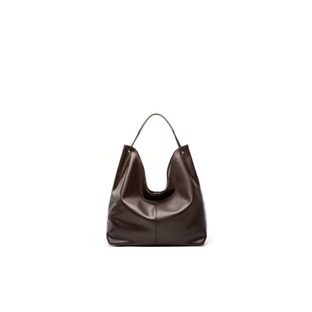 Full Cowhide Lined Hobo Bag — Natural Drape Structure