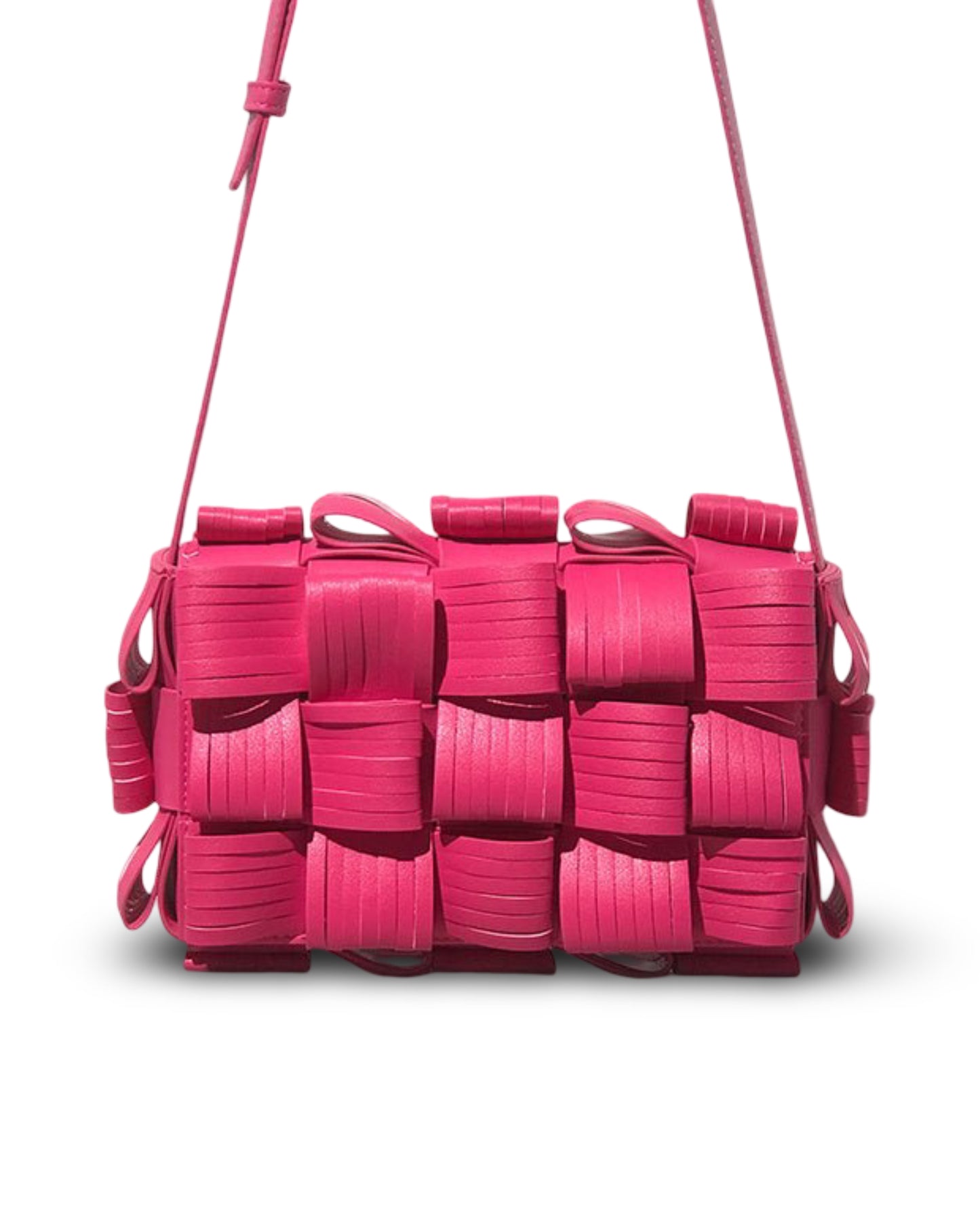 Leather Woven Bag Casual Fashion One Shoulder Messenger