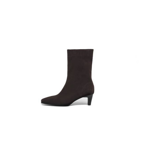 Cowhide Leather Ankle Boot with Pigskin Lining