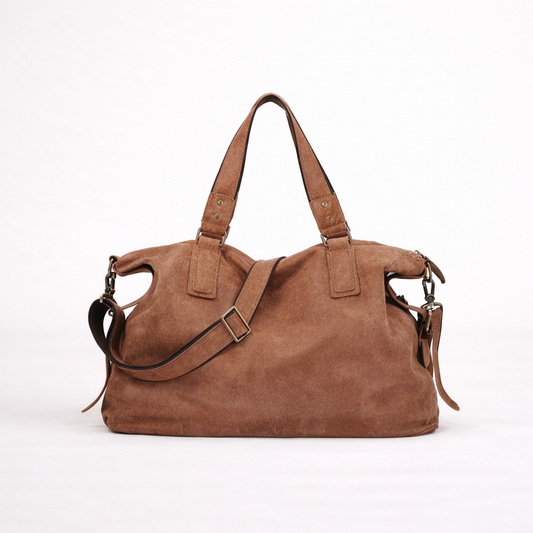 Soft-Structure Suede Carryall Bag