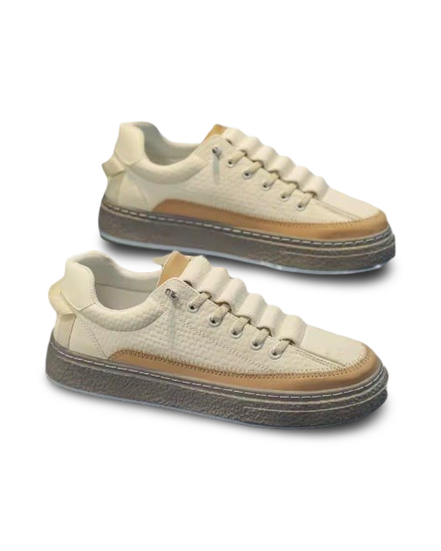 All-matching Leather Skateboard Platform Casual Sports Popular Shoes