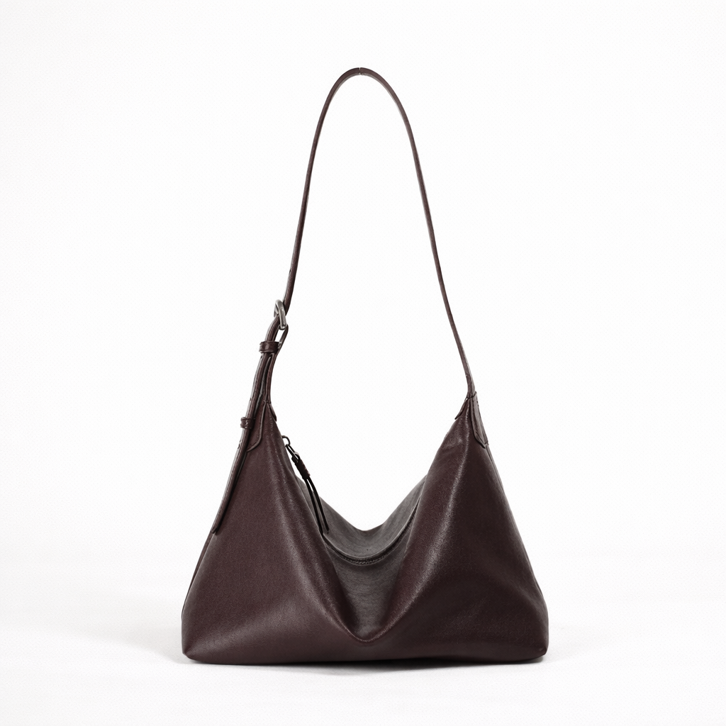 Retro Genuine Leather Dumpling Bag –