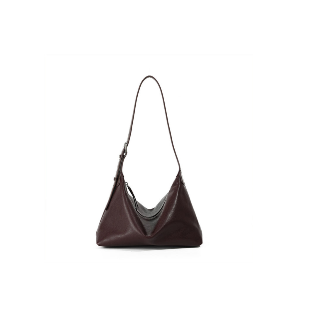 Retro Genuine Leather Dumpling Bag –
