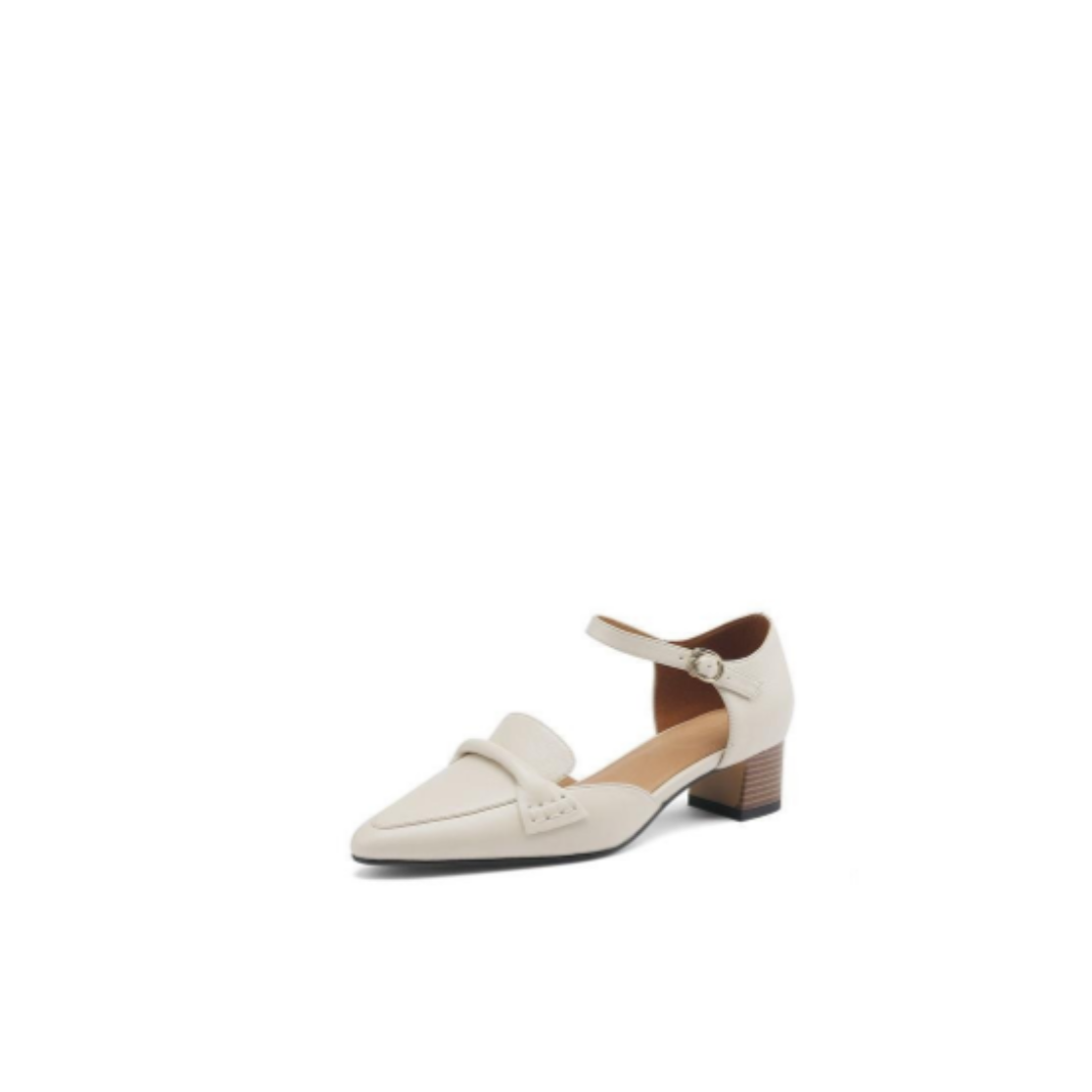 Soft Form Block Heel – Sheepskin & Pigskin