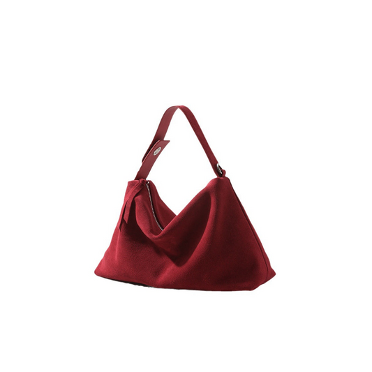 Soft Slouch Shoulder Bag in First-Layer Cowhide