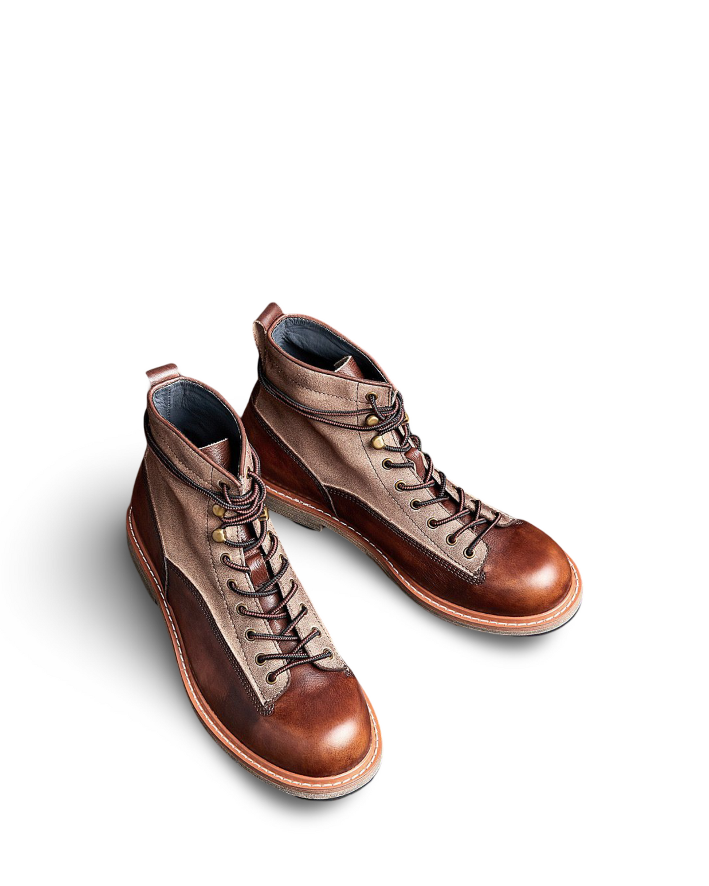 Motorcycle Leather Boots Men's Genuine Leather England Style