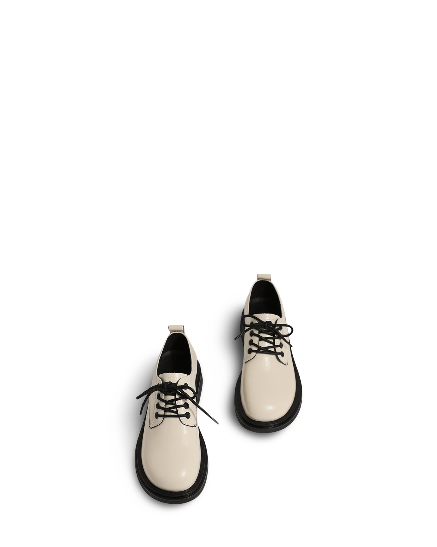 Lace-up Leather Women's Flat-bottom All-match Leather Shoes
