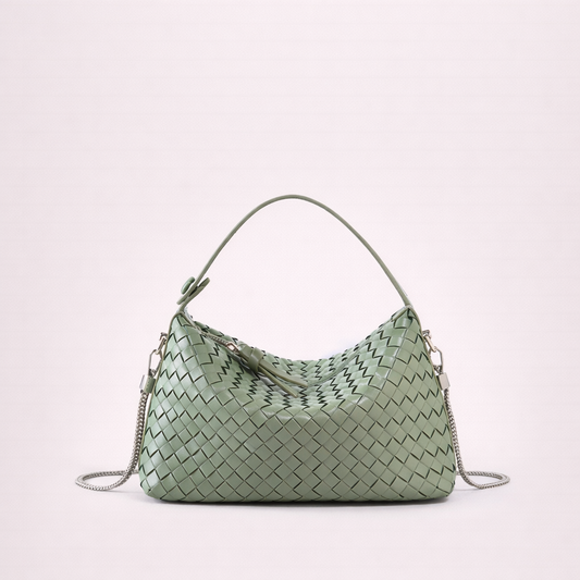 Woven Sheepskin Shoulder Bag