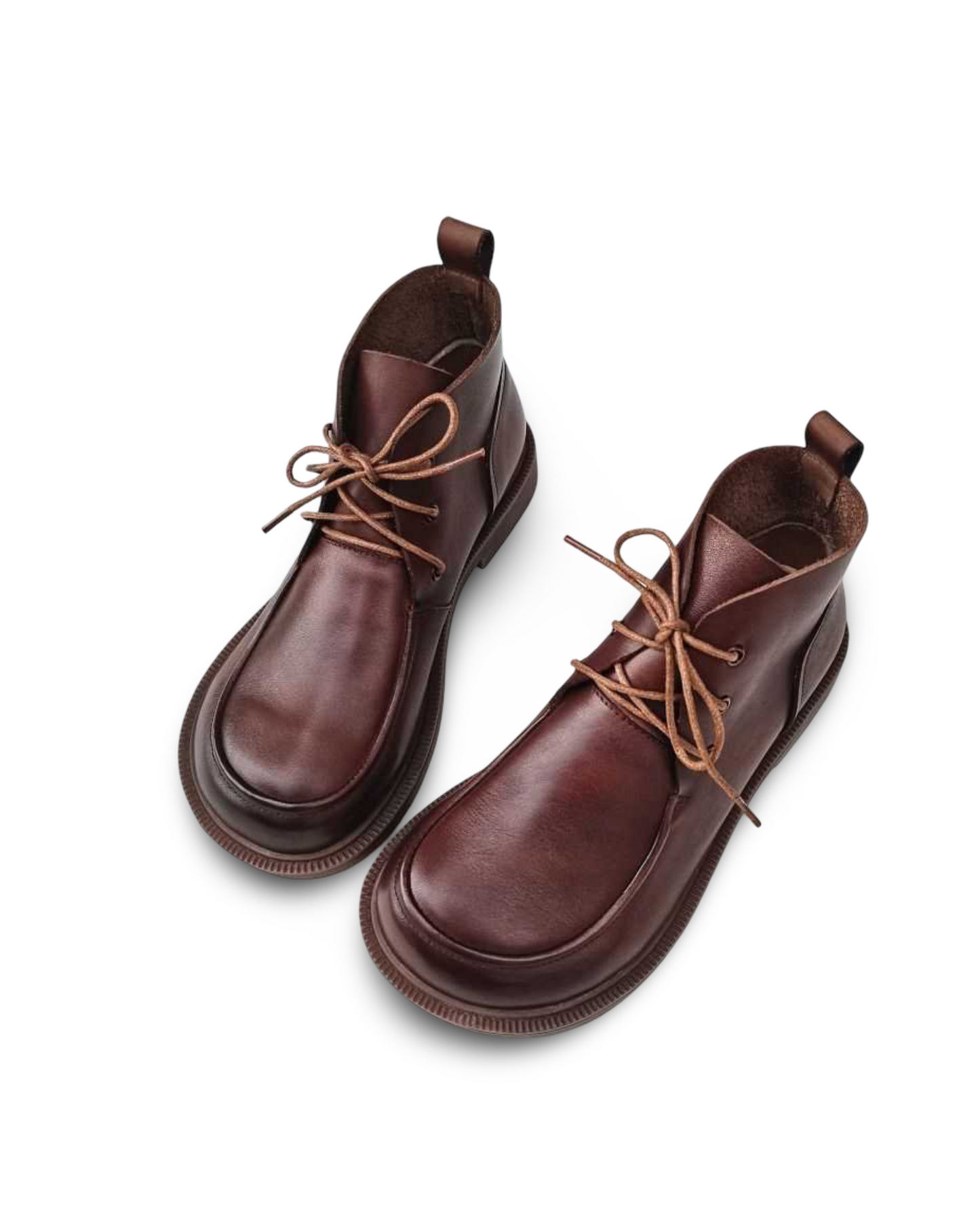 Big Toe Ankle Boots Pure Leather High-top Women's Shoes