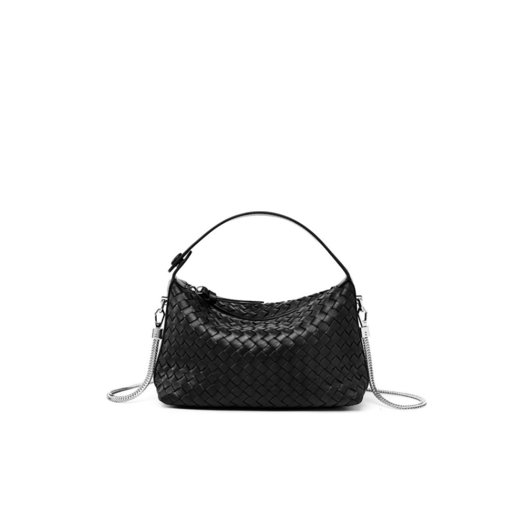 Woven Sheepskin Shoulder Bag