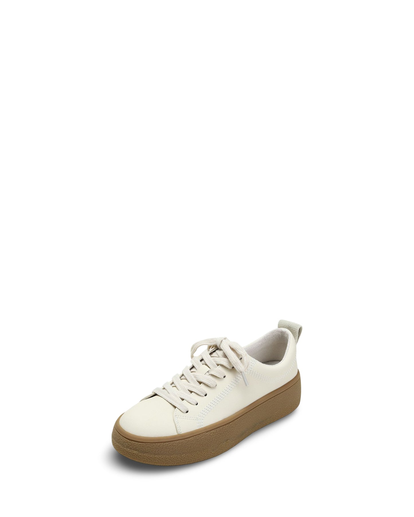 Ladies Fashion Versatile Leather Small White Sneakers