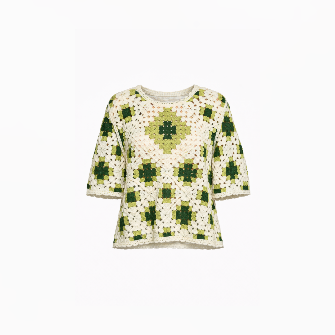 Handcrafted Crochet Patchwork Top