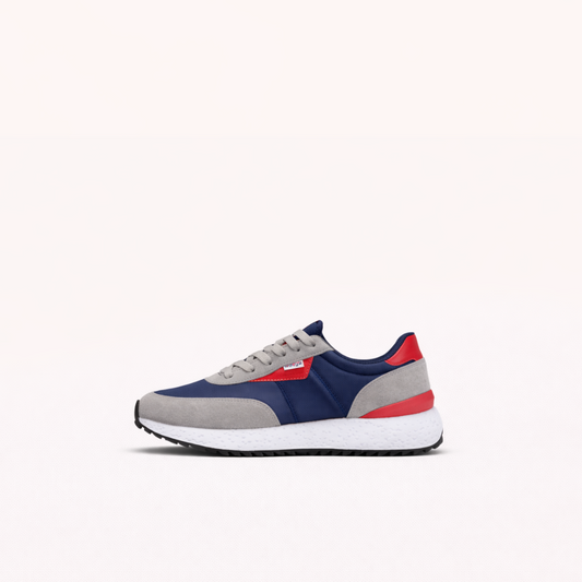 Daily Runner Sneaker – Nylon & Suede with Cushioned Sole